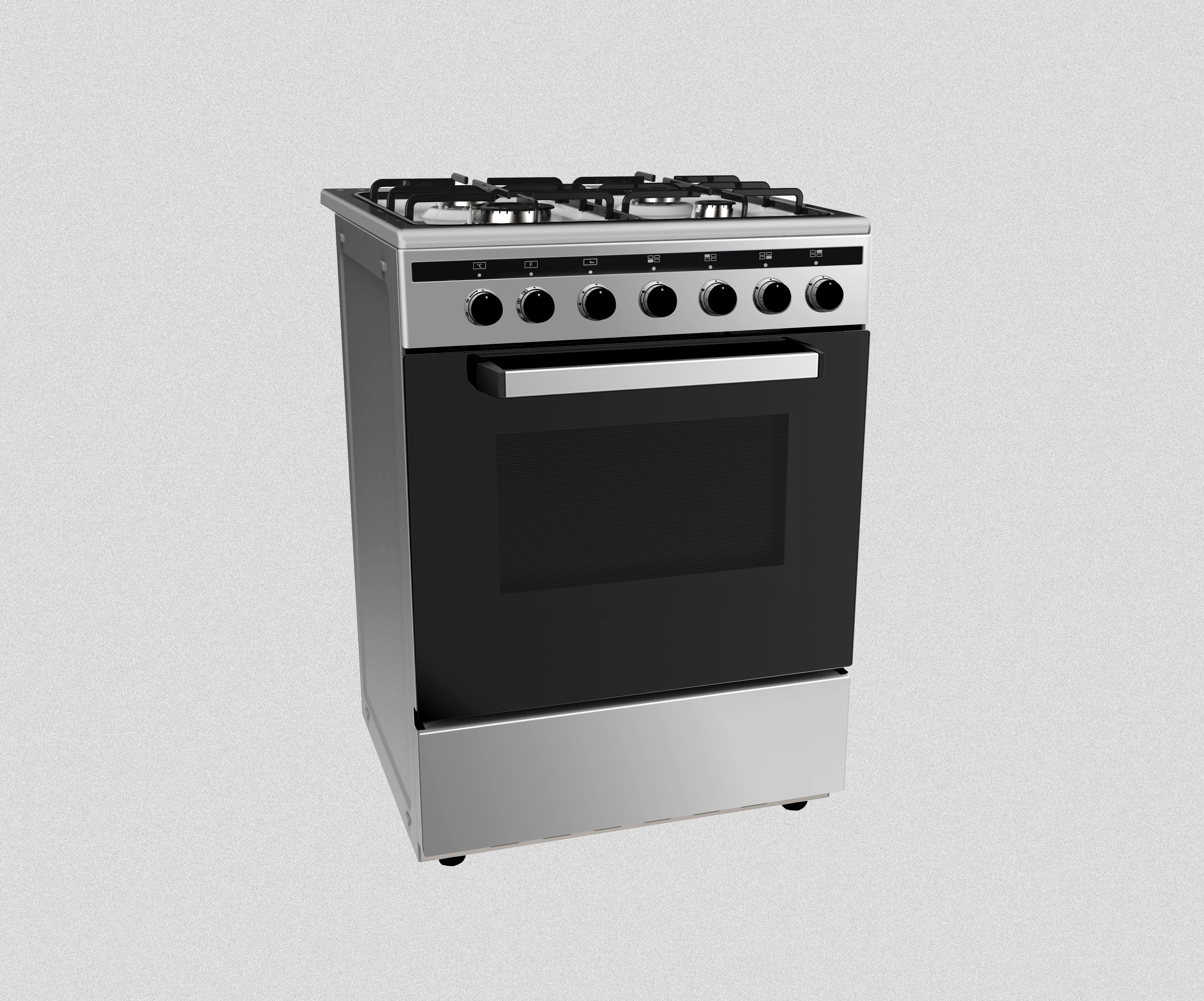 60CM FREESTANDING OVEN WITH GAS COOKTOP: EFG69SS