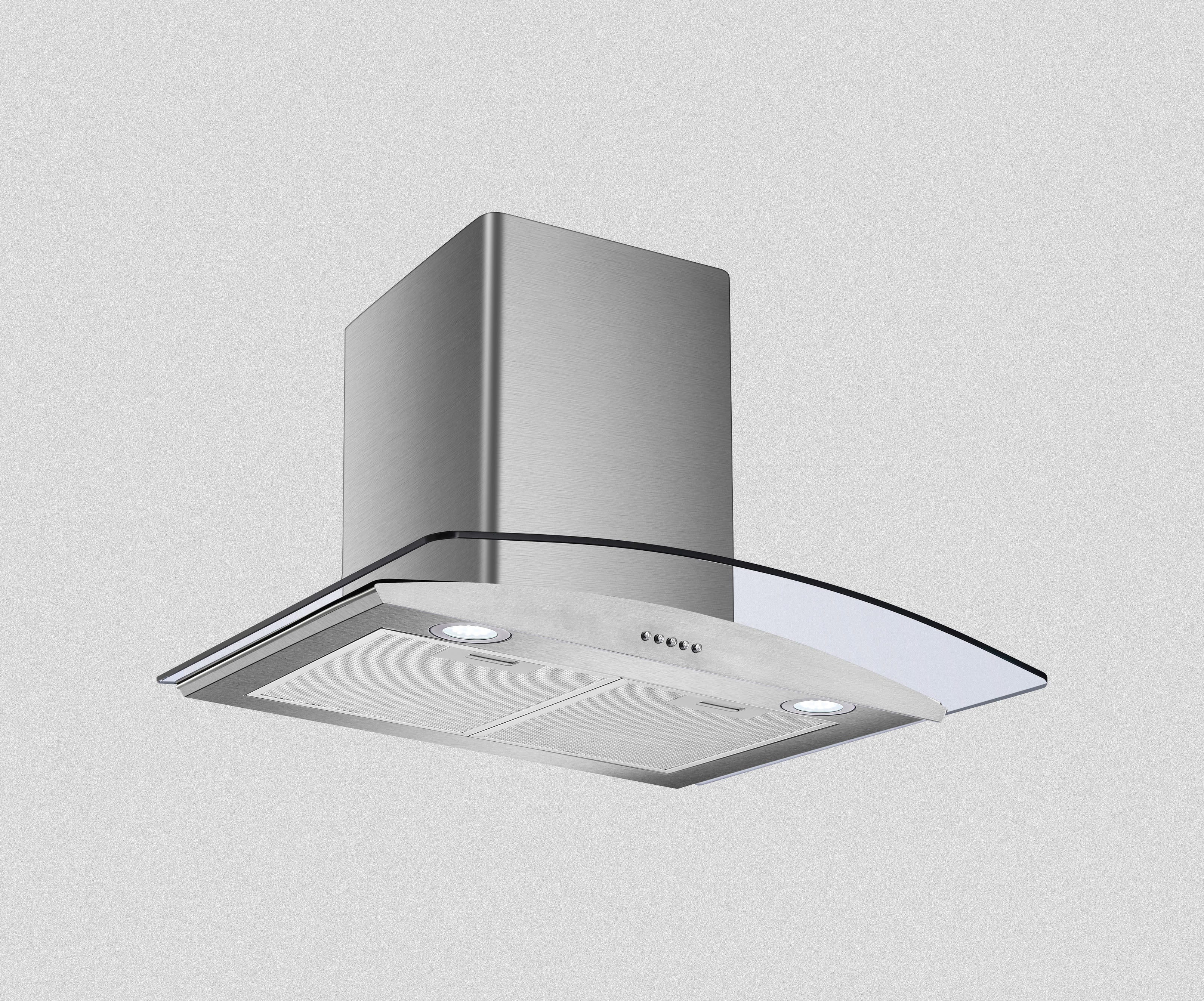 60CM CURVED GLASS CANOPY RANGEHOOD: RBES607G